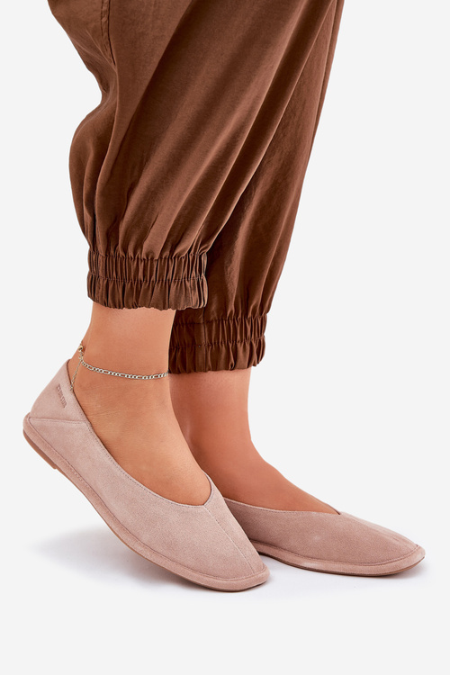 Замшеві Балетні Туфлі Жіночі Big Star RR274081 Рожеві