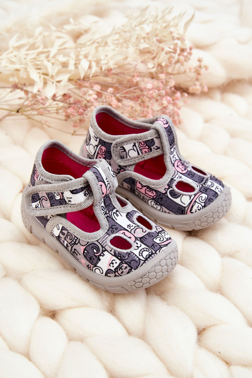 Дитяче взуття Тапочки Befado Kittens 630P001 Сірі