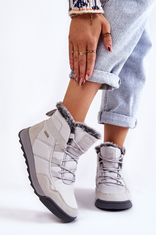 Жіночі утеплені зимові черевики Cross Jeans KK2R4015C сірі