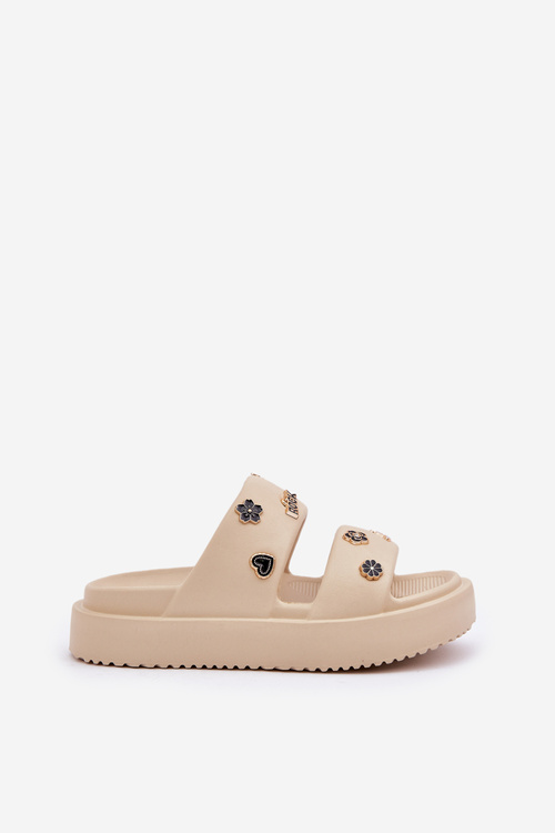 Жіночі Пінні Сандалі З Декораціями Бежеві Ravanala