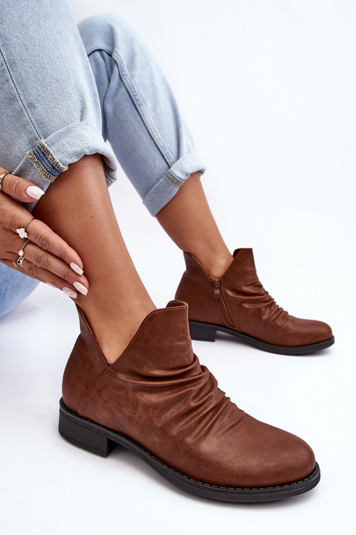 Чоботи шкіряні бежеві Alcanassa