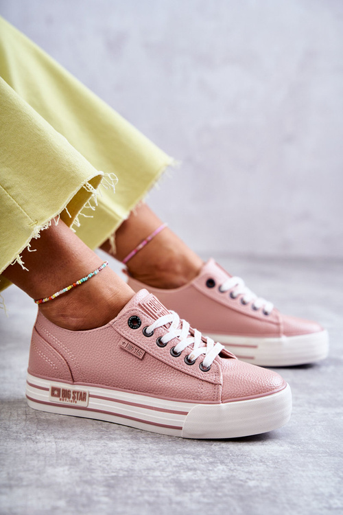 Низькі жіночі кросівки Big Star KK274016 Рожеві