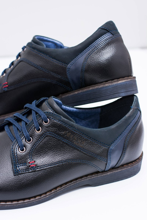 Шкіряні чоловічі повсякденні напівчоботи Jericho Нікополь чорні