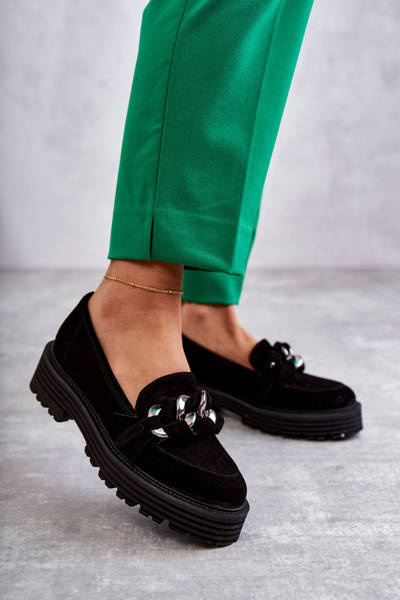 Жіночі замшеві туфлі Laura Messi 2523 Чорні