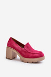 Жіночі туфлі зі штучної замші на платформі рожевого кольору Arablosa