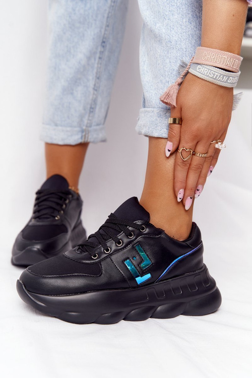 Жіноче спортивне взуття на платформі Lu Boo Black