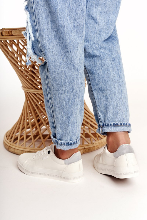 Жіночі шкіряні кросівки Big Star GG274194 Білі