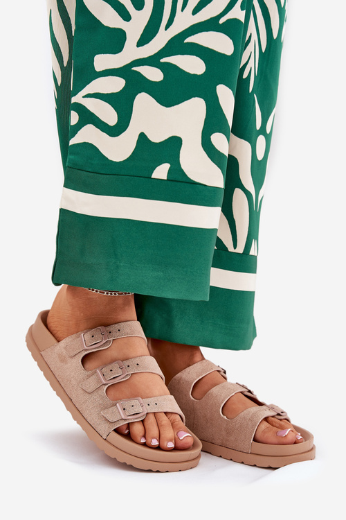 Жіночі Сандалі З Ремінцями І Пряжками Бежеві Uliri