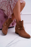 Жіночі черевики Laura Messi 1890 Leather Suede Dark Camel Darmah