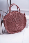 Рожева плетена сумочка Octario