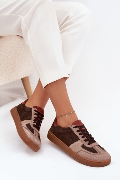 Шкіряні замшеві босоніжки для жінок Zazoo N1277 коричневі