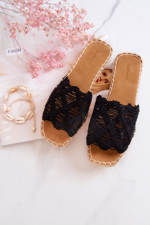 Світлі жіночі тапочки Black Polly