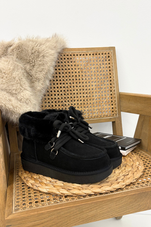 Жіночі зимові чоботи з натуральної замші D.Franklin DFSH375006 Чорні