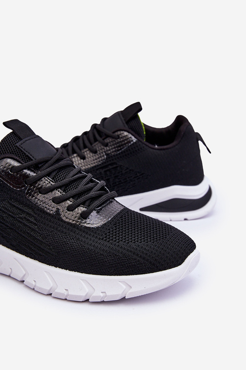 Чоловіче класичне спортивне взуття чорно-біле Santiago