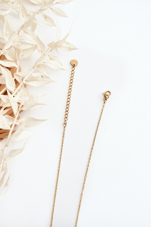 Жіночий ланцюжок з модними підвісками золото