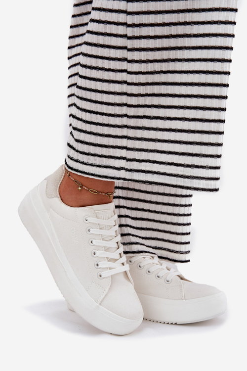 Жіночі Текстильні Кросівки На Платформі Big Star RR274463 Білі