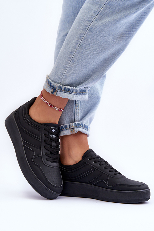 Жіноче спортивне взуття Кросівки чорно-сріблясті Aruba