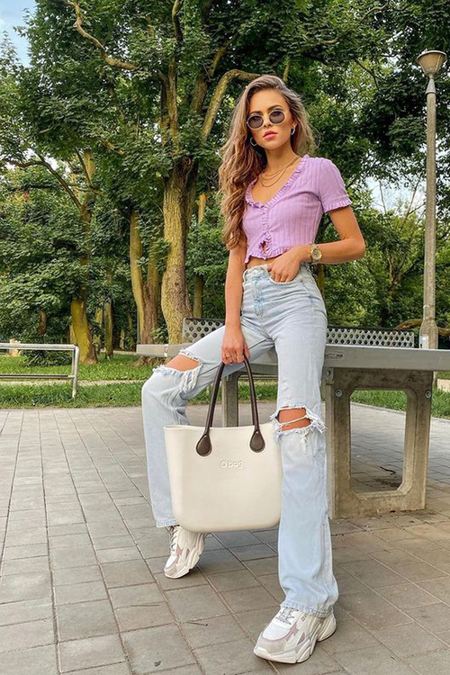 Жіночі кросівки Memory Foam Big Star HH274255 біло-фіолетові