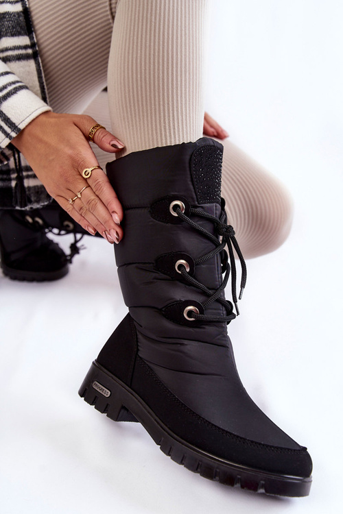 Високі теплі зимові черевики Progress PROGJ-20-07 Чорні