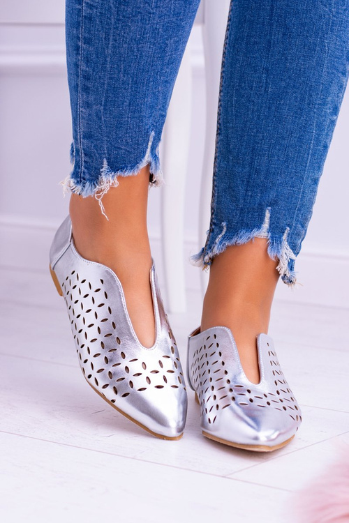 Срібні жіночі напівчеревики Lu Boo Synthia