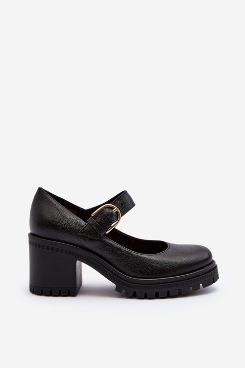 Чорні шкіряні туфлі Zazoo 20166