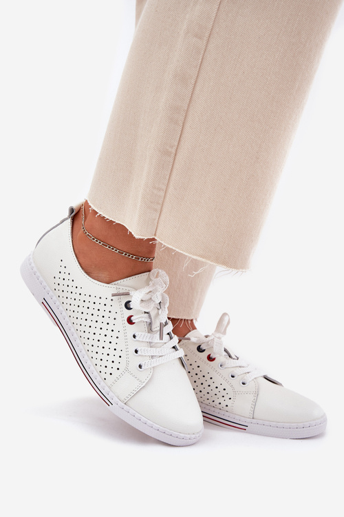 Шкіряні Жіночі Черевики S.Barski LR51-587 Білі