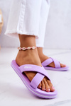 Поролонові жіночі тапочки Big Star JJ274A340 Фіолетовий