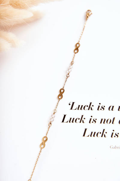 Браслет-ланцюжок Золотий знак нескінченності