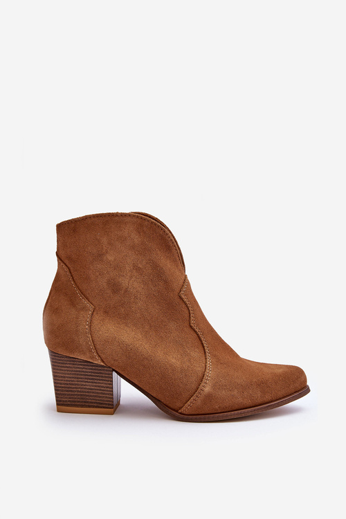 Замшеві ковбойські черевики Lewski EV28 коричневого кольору