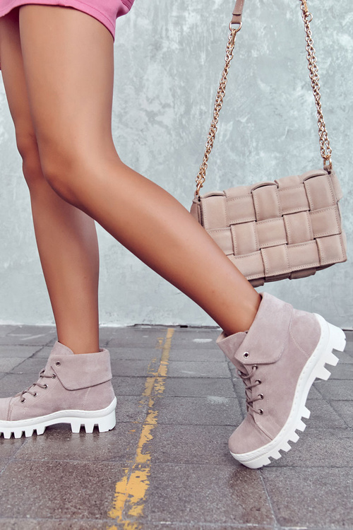 Замшеві чоботи Trapper Tiered Світло-фіолетові Dalles