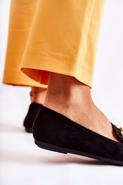 Жіночі замшеві лофери з декором Black Reality