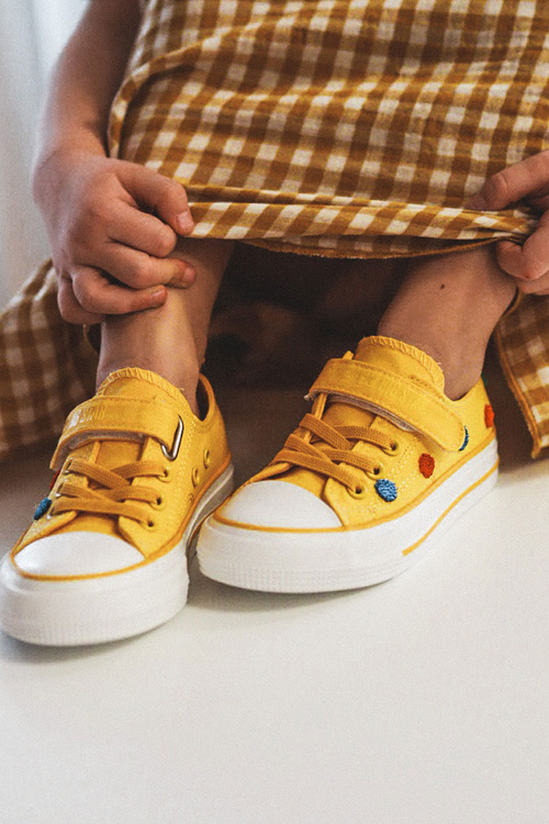 Дитячі кросівки на липучці BIG STAR JJ374056 Жовті