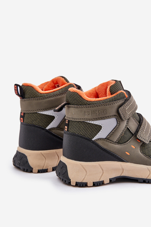 Утеплені зимові черевики дитячі Big Star OO374129 Хакі