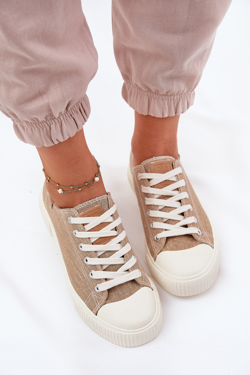 Жіночі Текстильні Кросівки Big Star RR274795 Бежеві