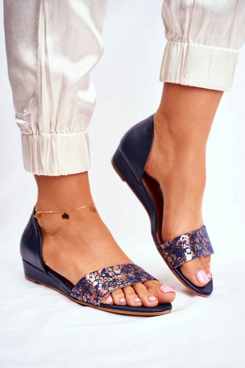 Шкіряні сандалі Maciejka 1971-50 Темно-сині