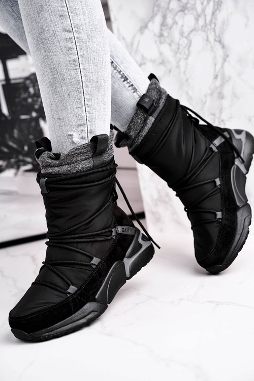 Жіночі зимові черевики Big Star Black GG274628