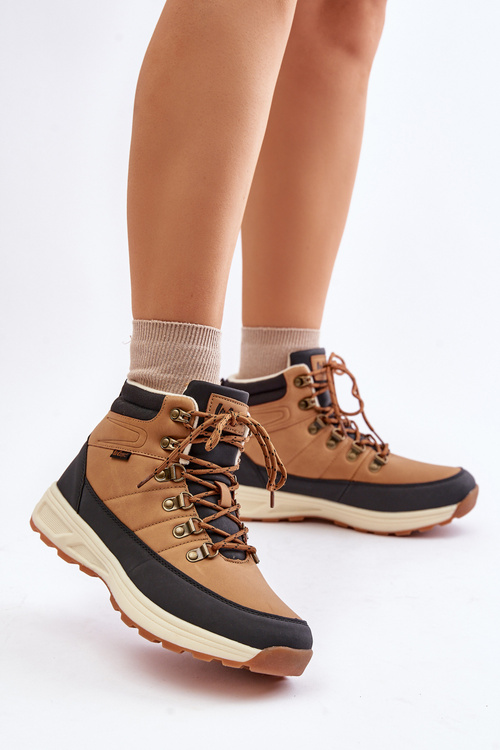 Утеплені чоловічі туристичні черевики коричневі Lee Cooper LCJ-24-03-3035M