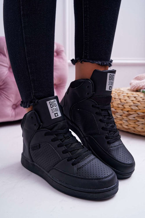 Жіночі високі кросівки Big Star чорні EE274211