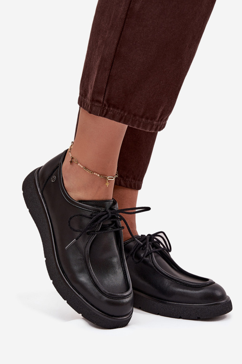 Шкіряні жіночі туфлі Maciejka K7189-01 Чорні