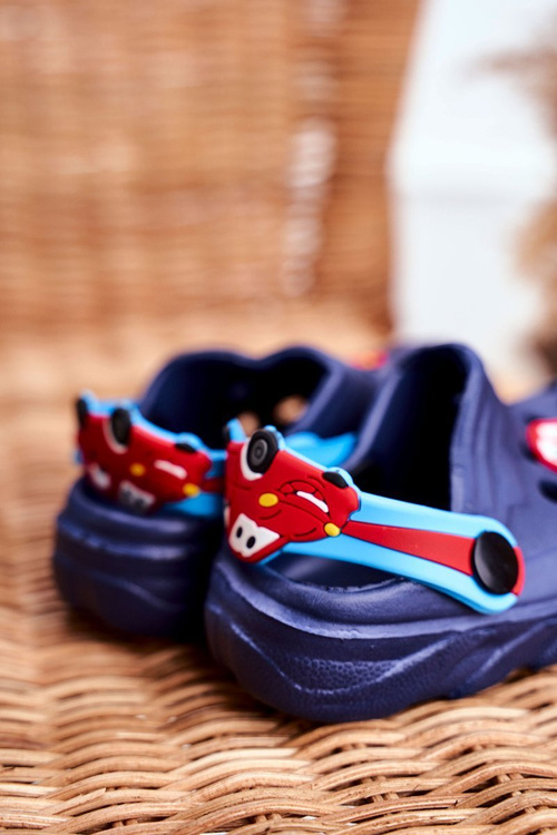 Дитяче взуття Foam Slides Navy Car Bruno