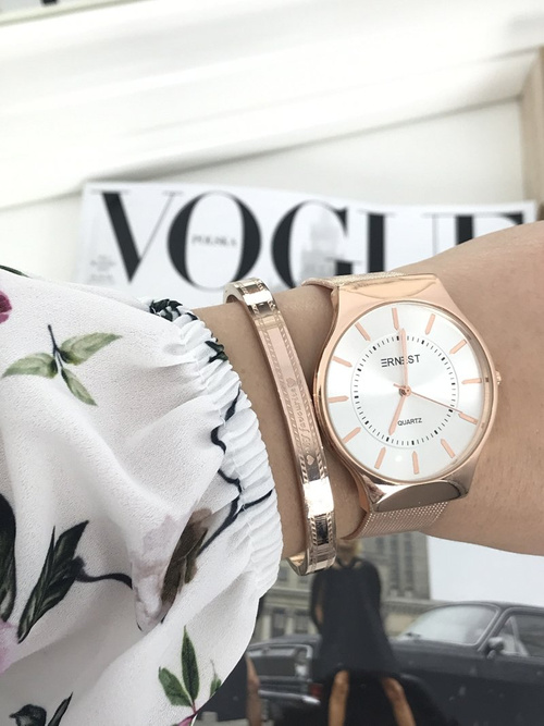 Жіночий годинник Ernest Orion Pink Gold