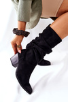 Жіночі високі чоботи Suede Black Ranafast