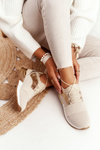 Жіноче спортивне взуття Кросівки Beige-Gold Netta