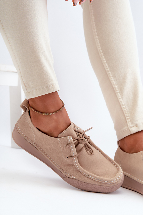 Жіночі замшеві туфлі Sergio Leone SP021 Бежеві