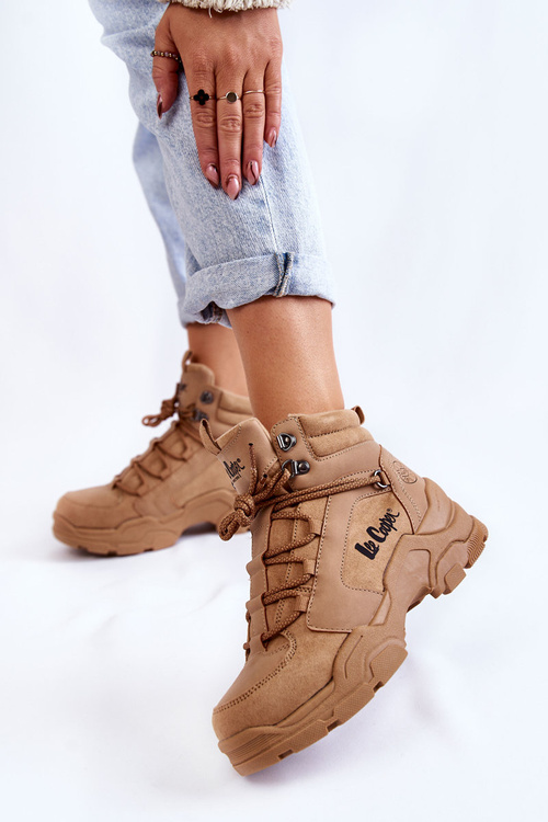 Жіноче трекінгове взуття Trappers Lee Cooper LCJ-22-31-1442 коричневий