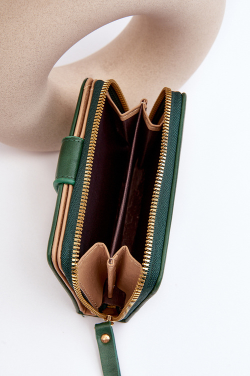 Гаманець жіночий з екошкіри Risuna Dark Green