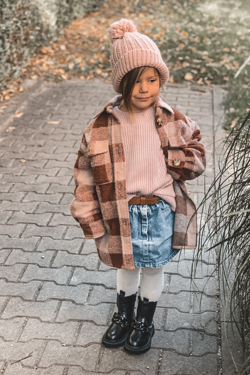 Чоботи дитячі утеплені на ланцюжку Чорні Hinea