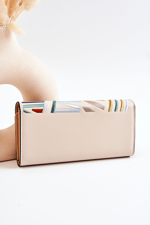 Жіночий великий шкіряний гаманець NOBO M0120-CM00 Beige