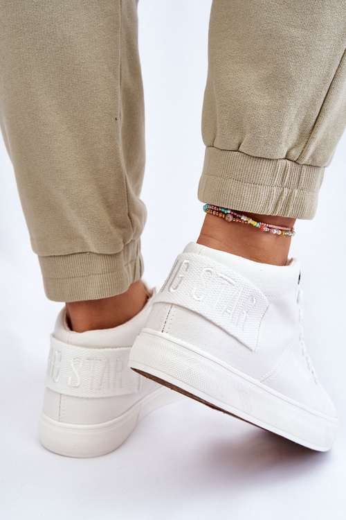 Жіночі класичні високі кросівки Big Star LL274002 Білі