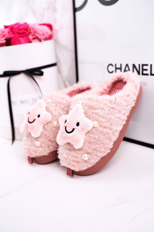 Дитячі утеплені домашні тапочки Pink Little Star